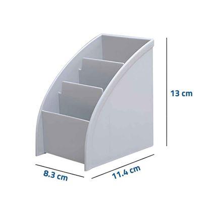 Obrázok z Organizér na stôl s priehradkami  -  svetlo šedý