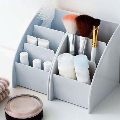 Obrázok z Organizér na stôl s priehradkami  -  biely