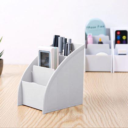 Obrázok z Organizér na stôl s priehradkami  -  svetlo šedý