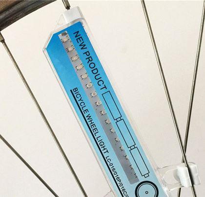 Obrázok z LED svetlo do výpletu kolesa