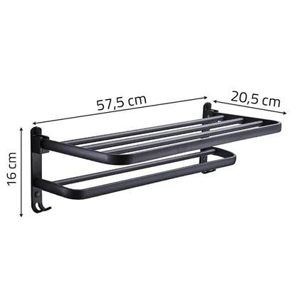 Obrázok z Sklápací vešiak na uteráky s háčikmi