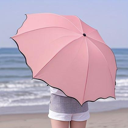 Obrázok z Magický skladací dáždnik -  světlo růžový