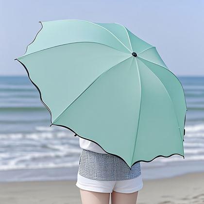 Obrázok z Magický skladací dáždnik -  mentolový