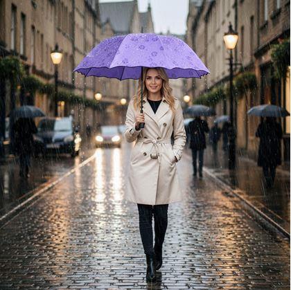 Obrázok z Magický skladací dáždnik -  fialový