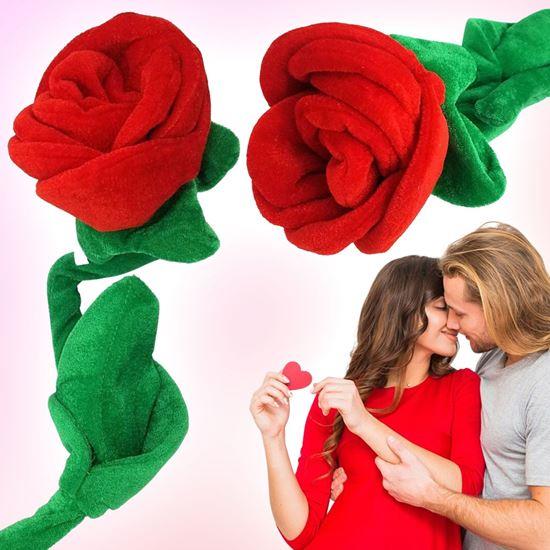 Obrázok z Plyšová červená ruža