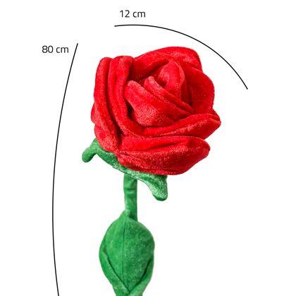 Obrázok z Plyšová červená ruža