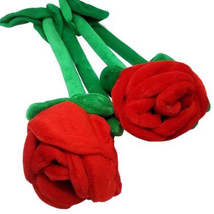 Obrázok z Plyšová červená ruža