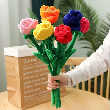 Obrázok z Plyšová červená ruža