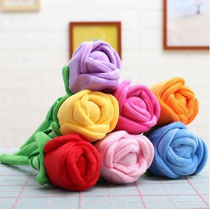 Obrázok z Plyšová červená ruža