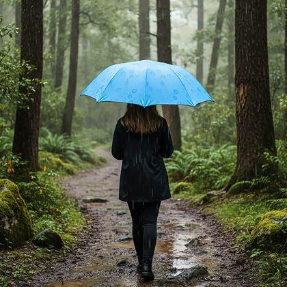 Obrázok z Magický skladací dáždnik -  modrý