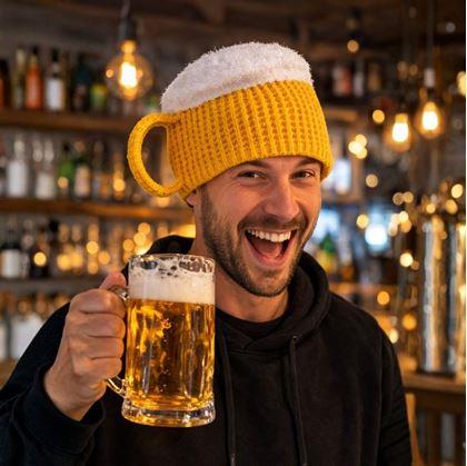 Obrázok z Pletená čiapka - pollitr s uchom