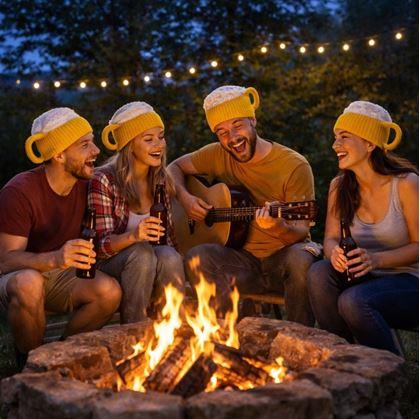 Obrázok z Pletená čiapka - pollitr s uchom