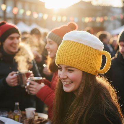 Obrázok z Pletená čiapka - pollitr s uchom