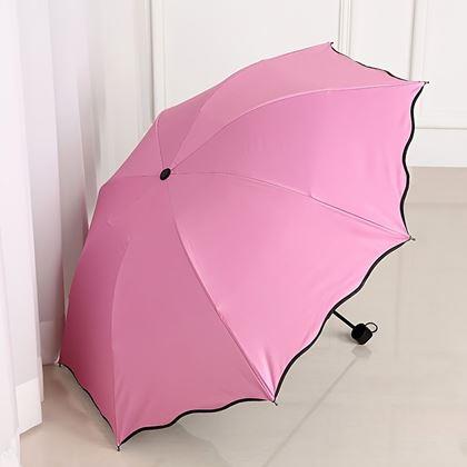 Obrázok z Magický skladací dáždnik -  světlo růžový