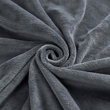 Obrázok z Mikroplyšové prestieradlo 180 x 200 cm  - tmavo šedé