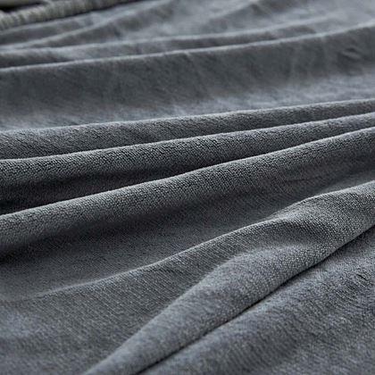 Obrázok z Mikroplyšové prestieradlo 180 x 200 cm  - tmavo šedé