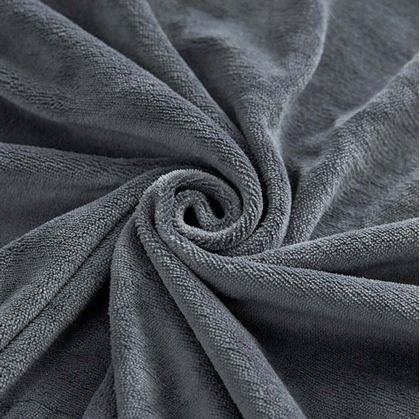 Obrázok z Mikroplyšové prestieradlo 90 x 200 cm  - tmavo šedé