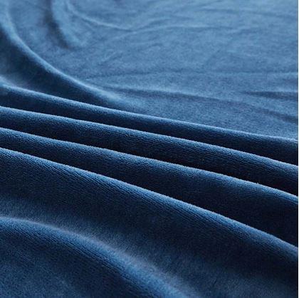 Obrázok z Mikroplyšové prestieradlo 90 x 200 cm  - tmavo modré