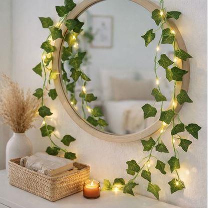 Obrázok Svetelná reťaz 2 m - zelené listy