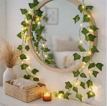 Obrázok z Svetelná reťaz 2 m - zelené listy