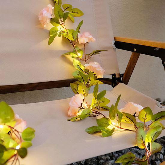 Obrázok z LED svetelný reťaz 2 m - ruže