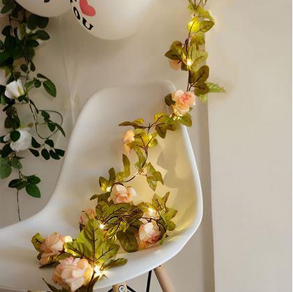 Obrázok z LED svetelný reťaz 2 m - ruže