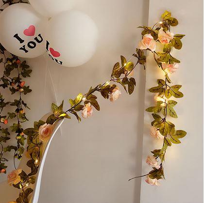 Obrázok z LED svetelný reťaz 2 m - ruže