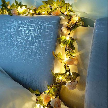 Obrázok z LED svetelný reťaz 2 m - ruže