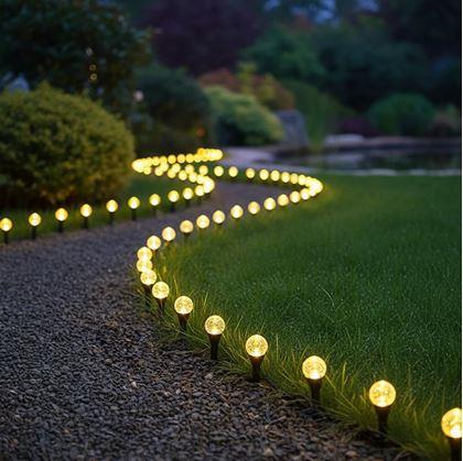 Obrázok z Solárne bublinkové svietidlá do zeme 10 ks