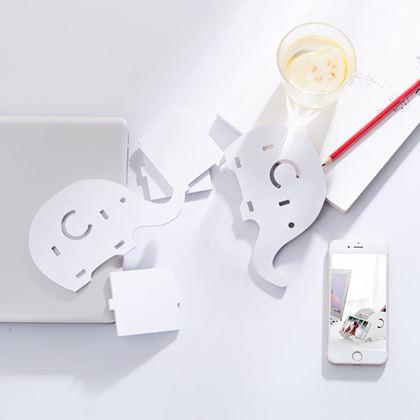 Obrázok z Stojan na stôl, na perá/mobil – slon