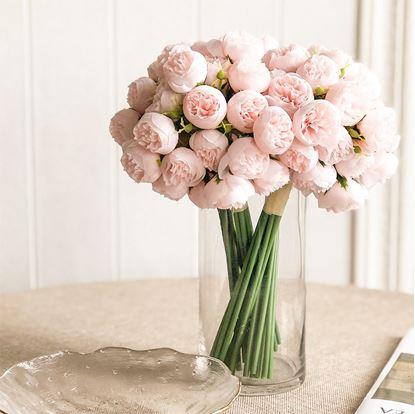 Obrázok Umelá kytica - pivonka, 9 stoniek