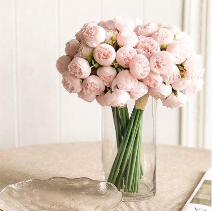 Obrázok z Umelá kytica - pivonka, 9 stoniek