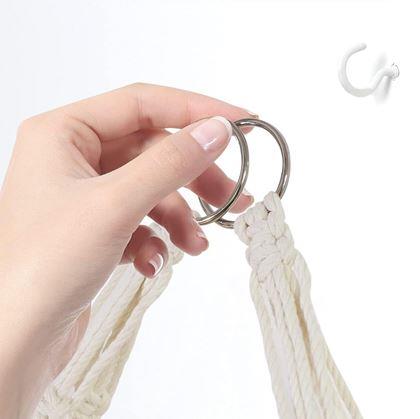 Obrázok z Závesná macrame polička, 2 poschodia