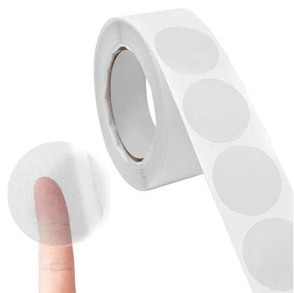 Obrázok z Samolepiace priehľadné kolieska 500 ks