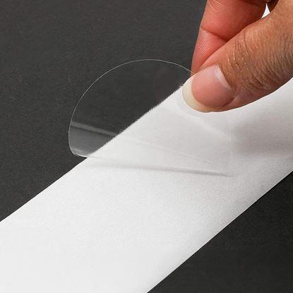 Obrázok Samolepiace priehľadné kolieska 500 ks