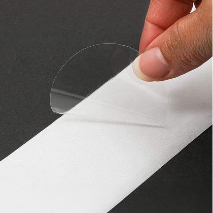 Obrázok z Samolepiace priehľadné kolieska 500 ks