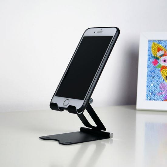 Obrázok z Kovový držiak na mobil - čierny