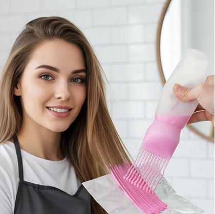 Obrázok z Aplikátor s hrebeňom na farbenie vlasov a vlasové masky