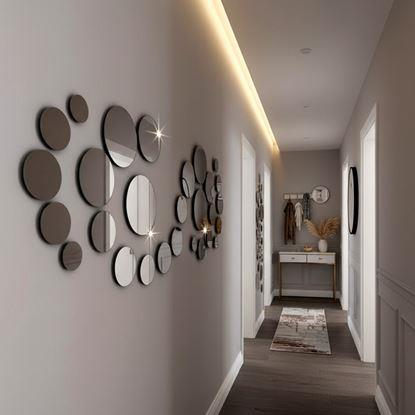 Obrázok Nálepky na stenu/zrkadlo - kolieska 32 ks