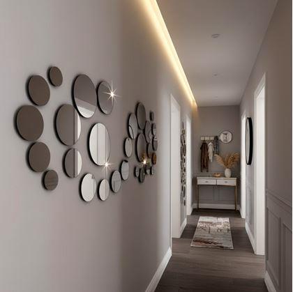 Obrázok z Nálepky na stenu/zrkadlo - kolieska 32 ks