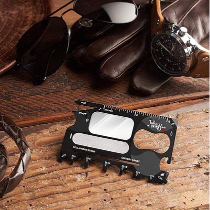 Obrázok z Oceľová multifunkčná karta Wallet Ninja 18v1