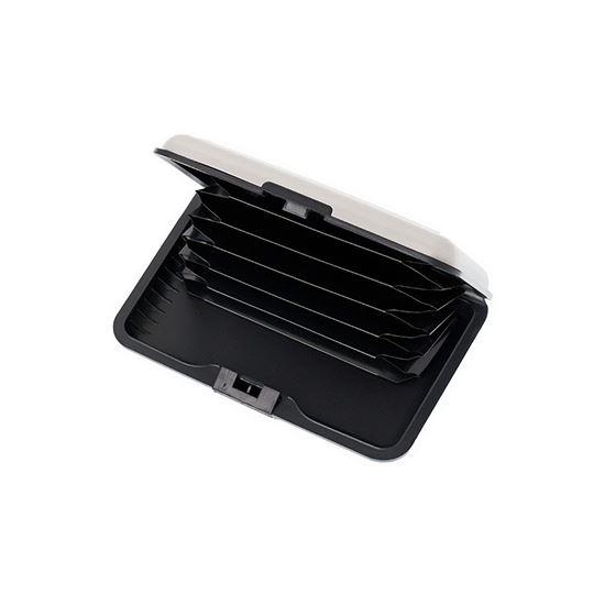 Obrázok z Praktická dokladovka/kovové puzdro na karty - strieborná