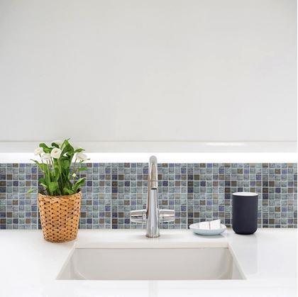 Obrázok z Samolepiace obklady 6 ks  -  modré