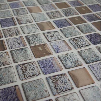 Obrázok z Samolepiace obklady 6 ks  -  modré