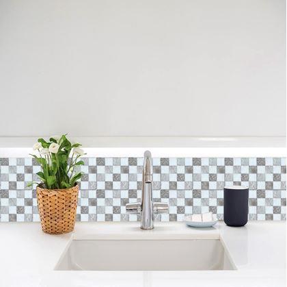 Obrázok z Samolepiace obklady 6 ks  -  šedé