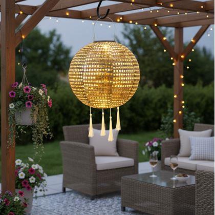 Obrázok z Dekoratívne solárne svetlo lampión