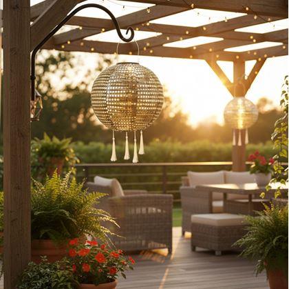 Obrázok z Dekoratívne solárne svetlo lampión