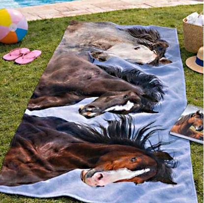 Obrázok Bavlnená osuška divoké kone 70x140 cm