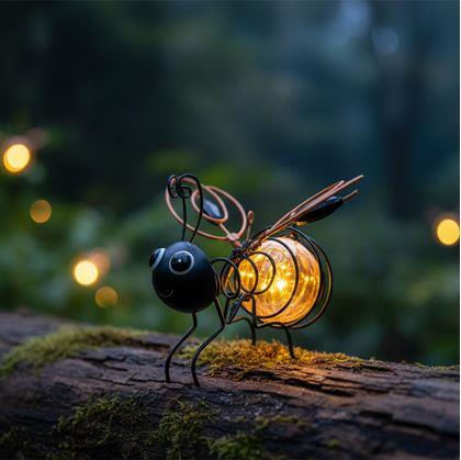 Obrázok z Záhradná dekorácia solárna včielka