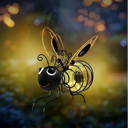 Obrázok z Záhradná dekorácia solárna včielka